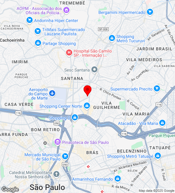 Mapa da localização