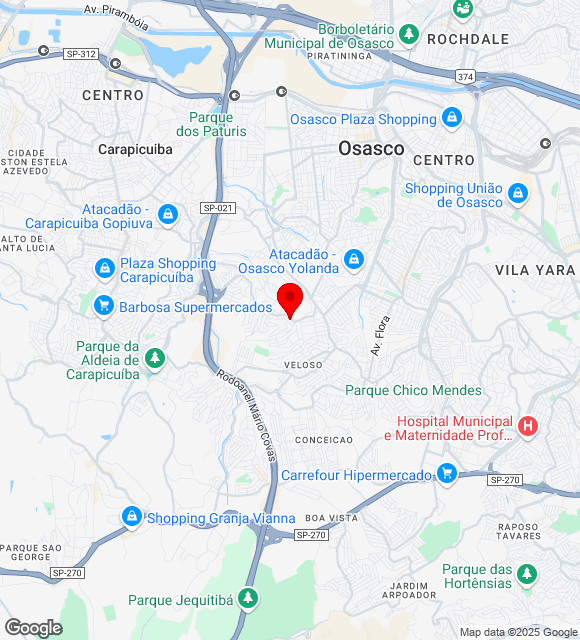 Mapa da localização