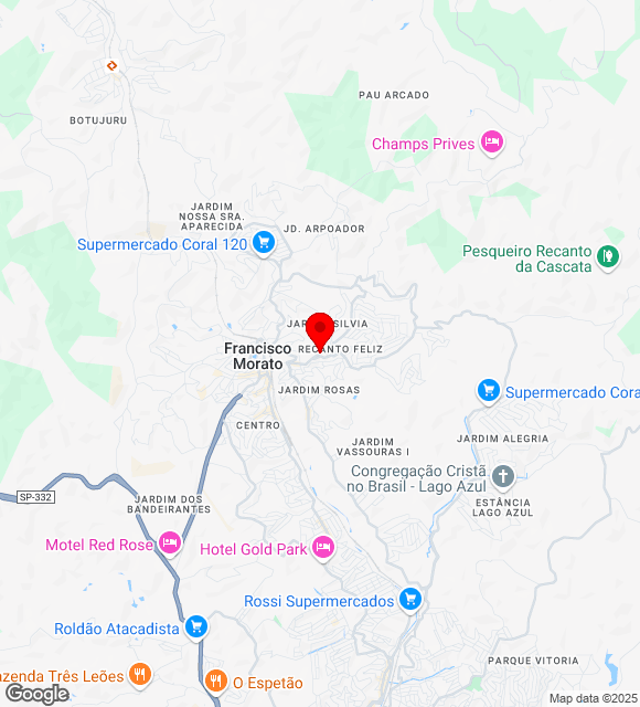 Mapa da localização