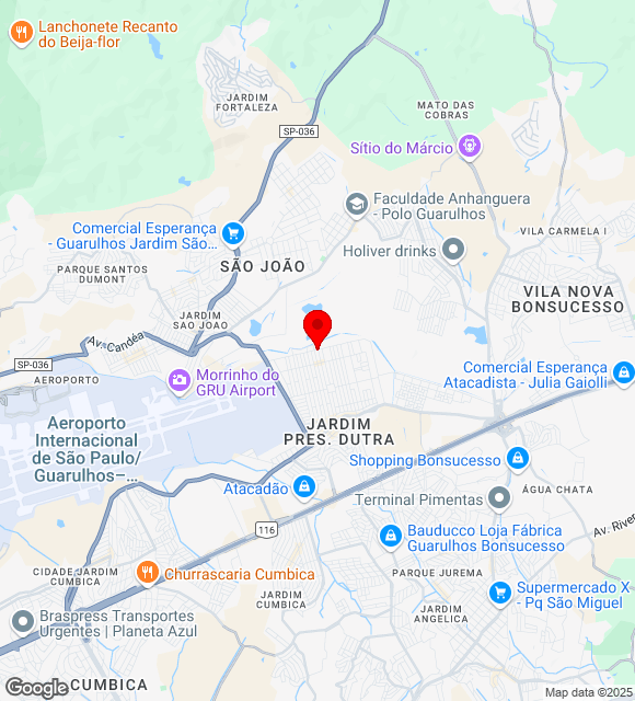 Mapa da localização