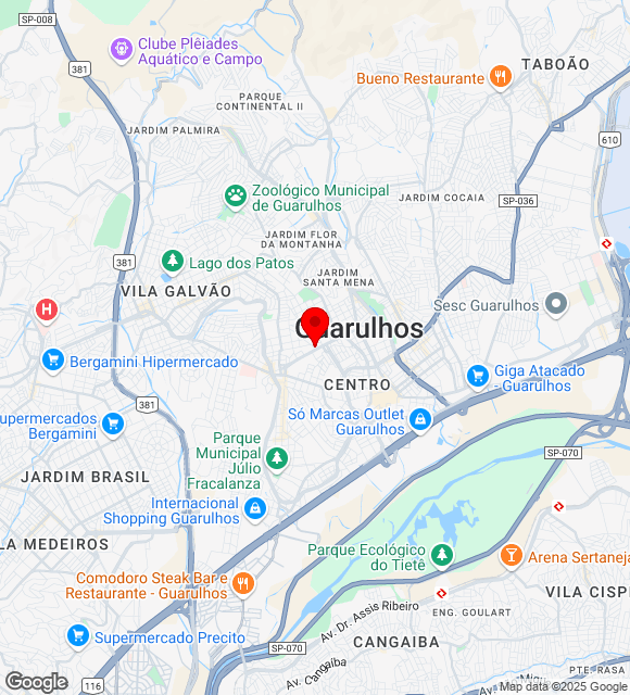 Mapa da localização