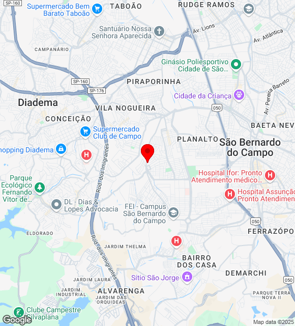 Mapa da localização