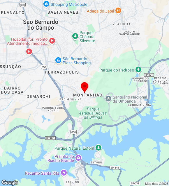 Mapa da localização
