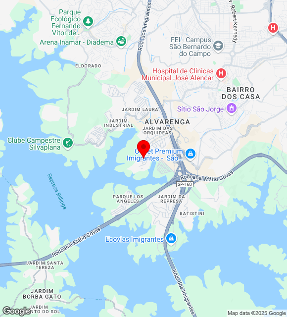 Mapa da localização
