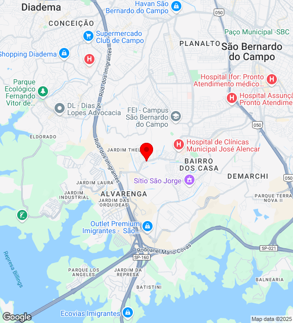 Mapa da localização