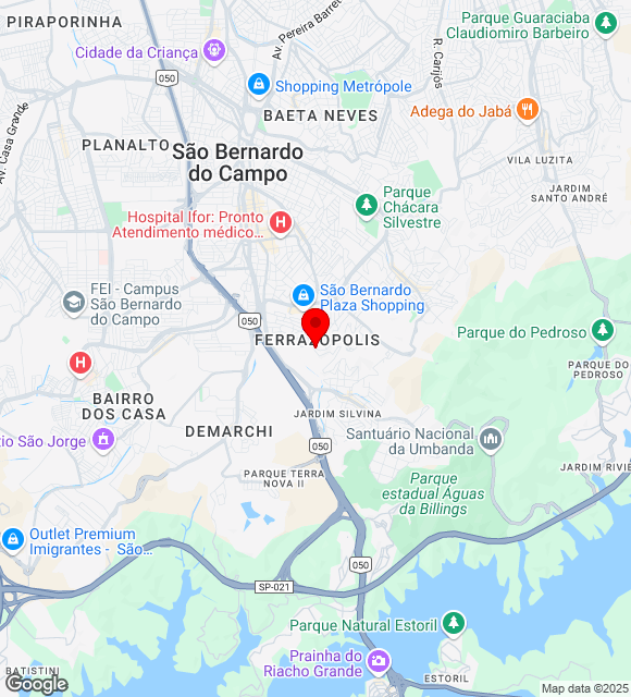 Mapa da localização