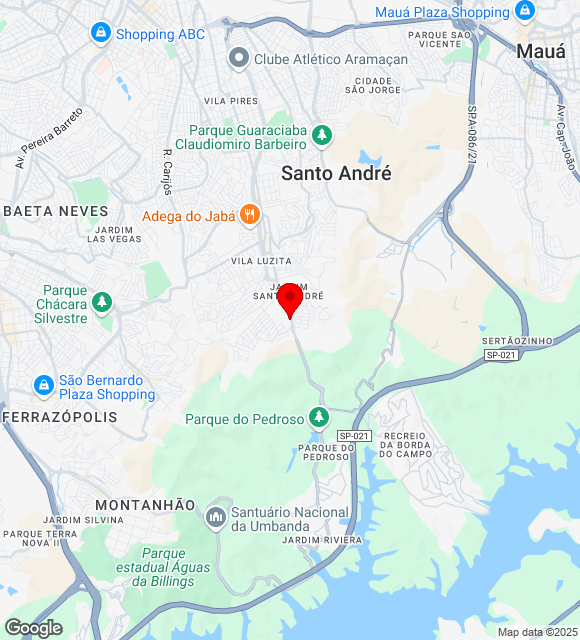 Mapa da localização