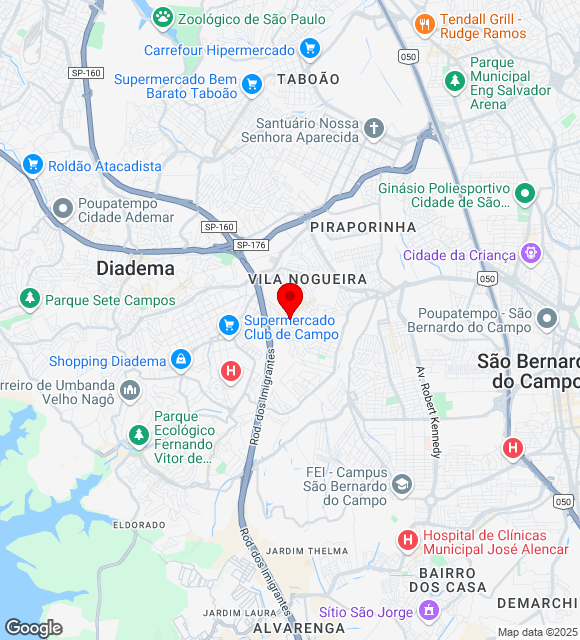 Mapa da localização