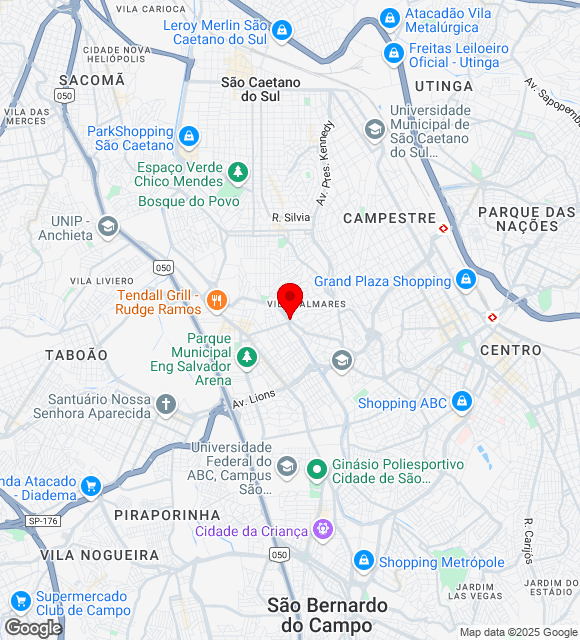 Mapa da localização