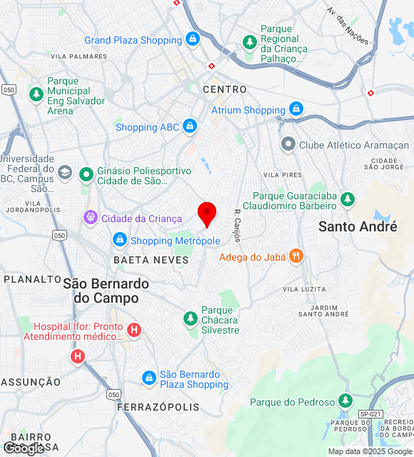Mapa da localização
