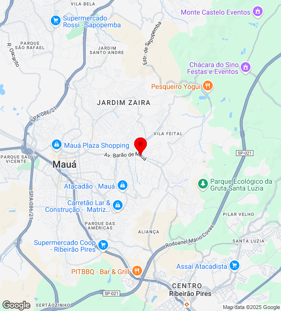 Mapa da localização