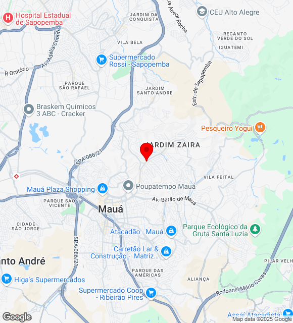 Mapa da localização