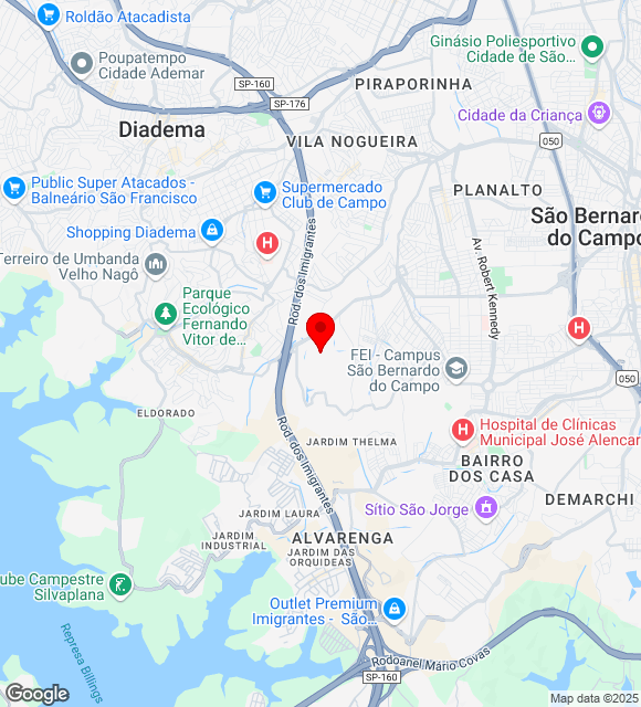 Mapa da localização