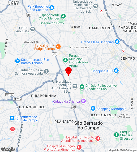 Mapa da localização