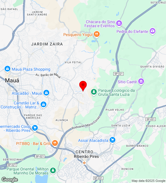 Mapa da localização
