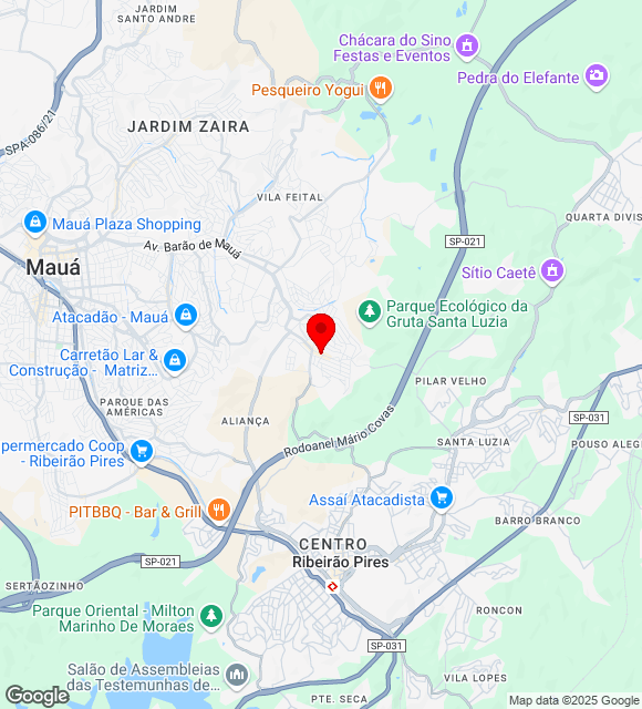 Mapa da localização