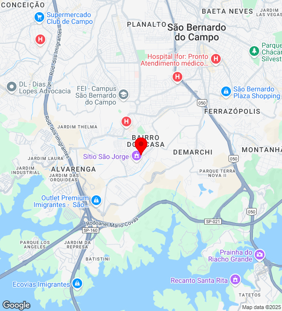 Mapa da localização