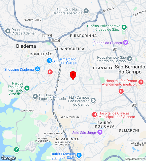 Mapa da localização