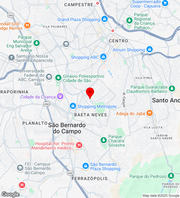 Mapa da localização