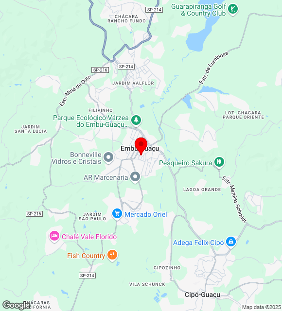 Mapa da localização