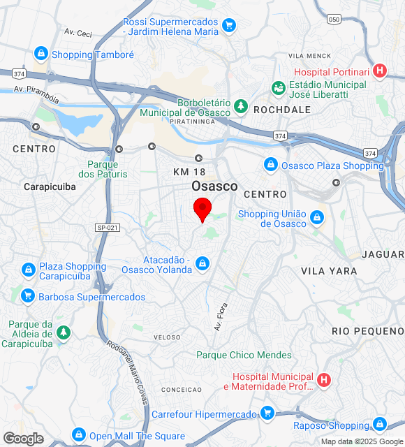 Mapa da localização