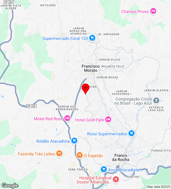 Mapa da localização