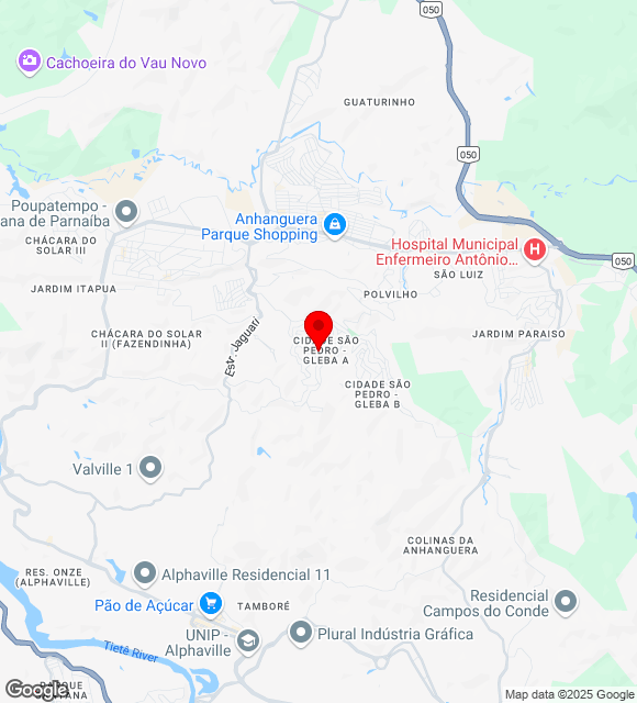 Mapa da localização