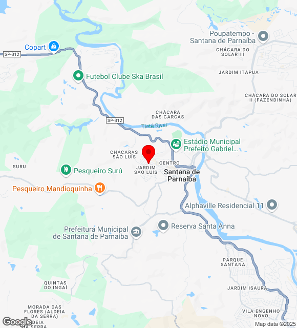 Mapa da localização