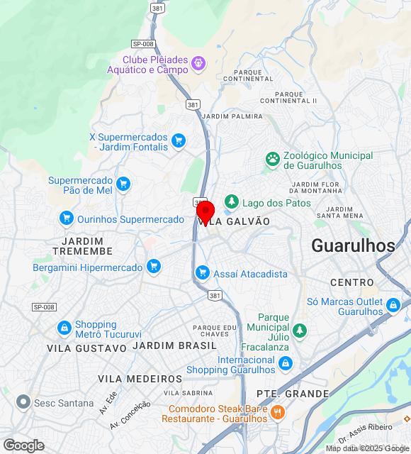 Mapa da localização