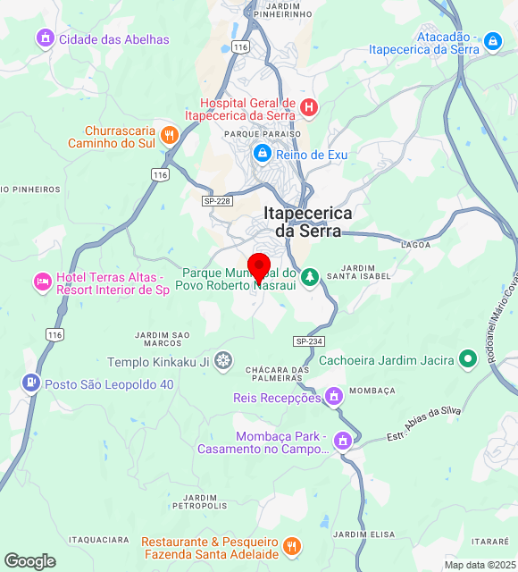 Mapa da localização