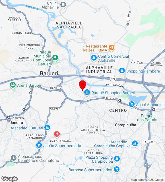 Mapa da localização