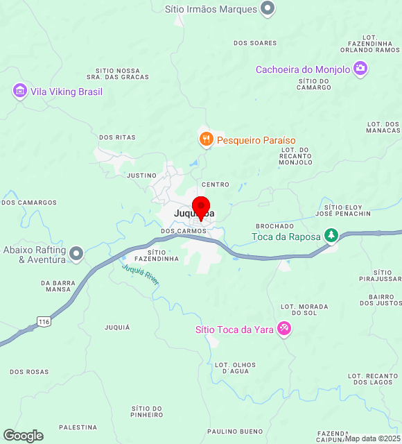 Mapa da localização