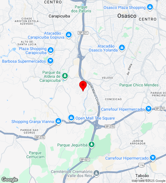 Mapa da localização