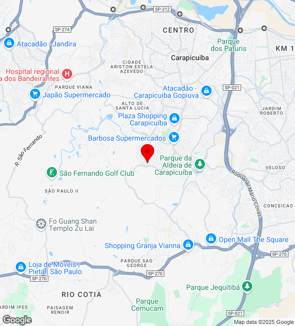 Mapa da localização