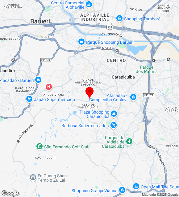 Mapa da localização