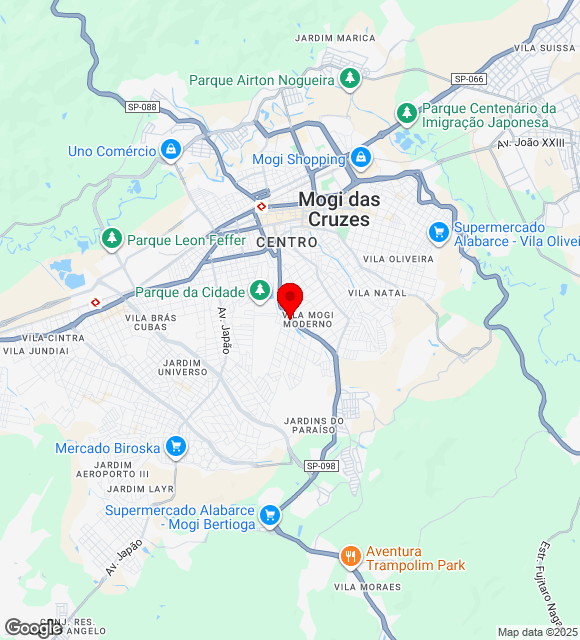 Mapa da localização