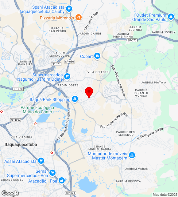 Mapa da localização