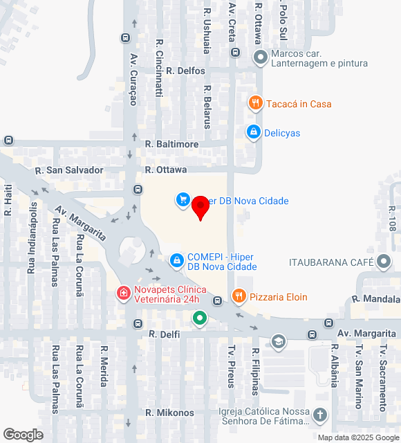Mapa da localização