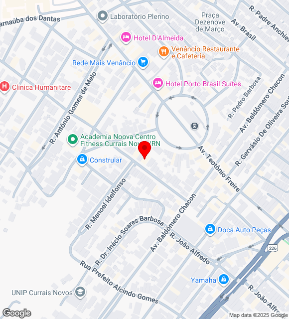 Mapa da localização