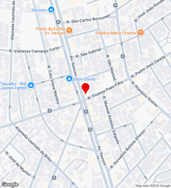 Mapa da localização