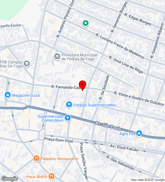 Mapa da localização