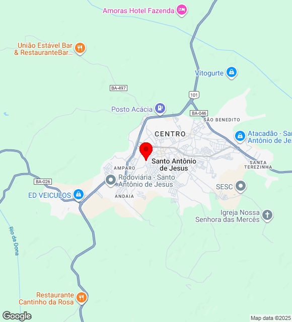 Mapa da localização