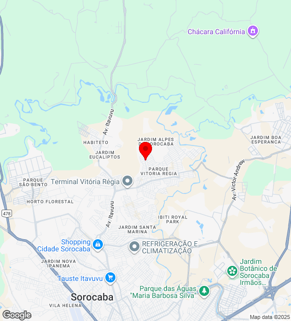Mapa da localização