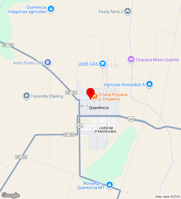 Mapa da localização