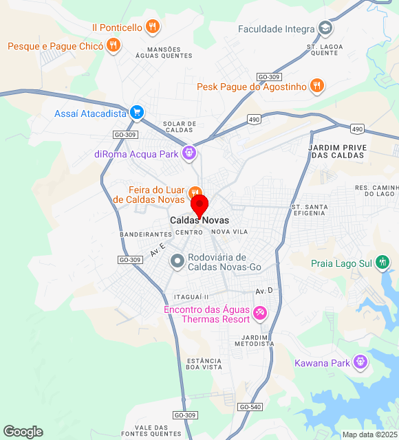 Mapa da localização