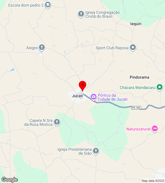 Mapa da localização