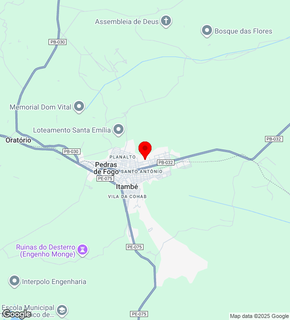 Mapa da localização