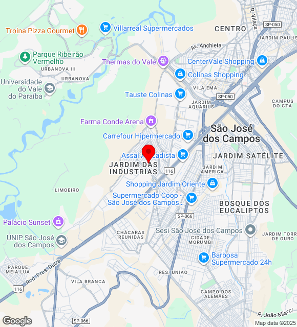 Mapa da localização