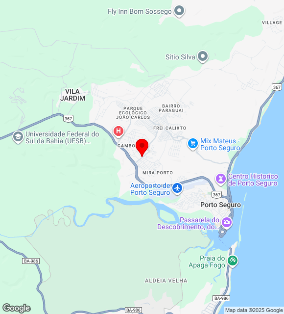 Mapa da localização