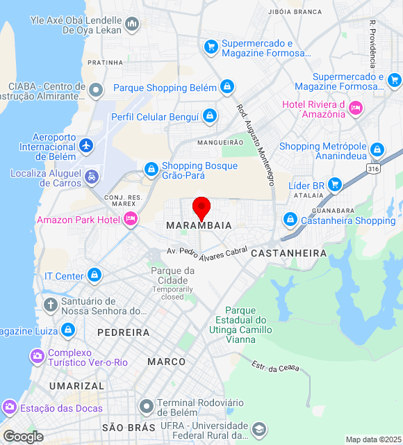 Mapa da localização